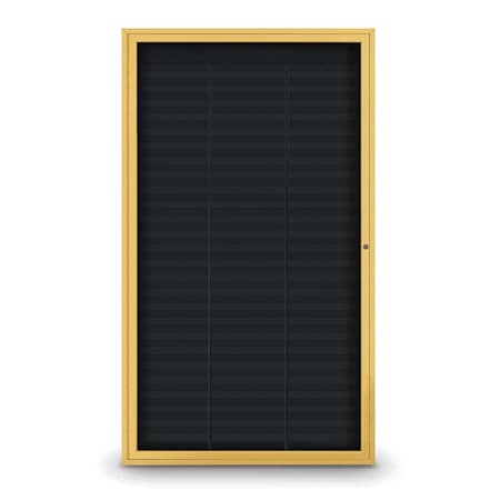 United Visual Products Outdoor Enclosed Combo Board, 72"x36", Satin Frame/Burgundy & Surf UVCB7236OD-BURGUN-SURF